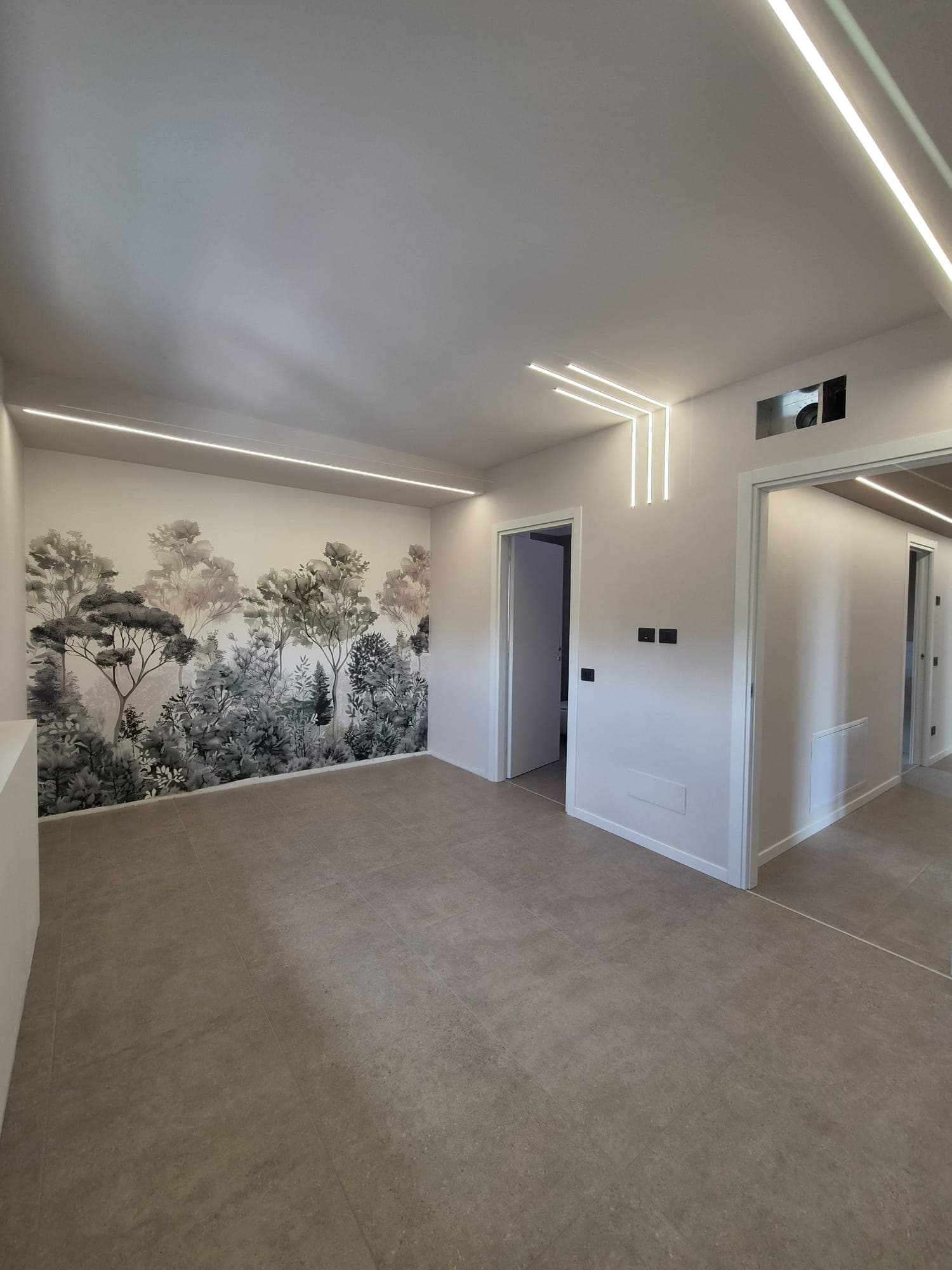 Impianto di illuminazione LED a incasso realizzato su misura